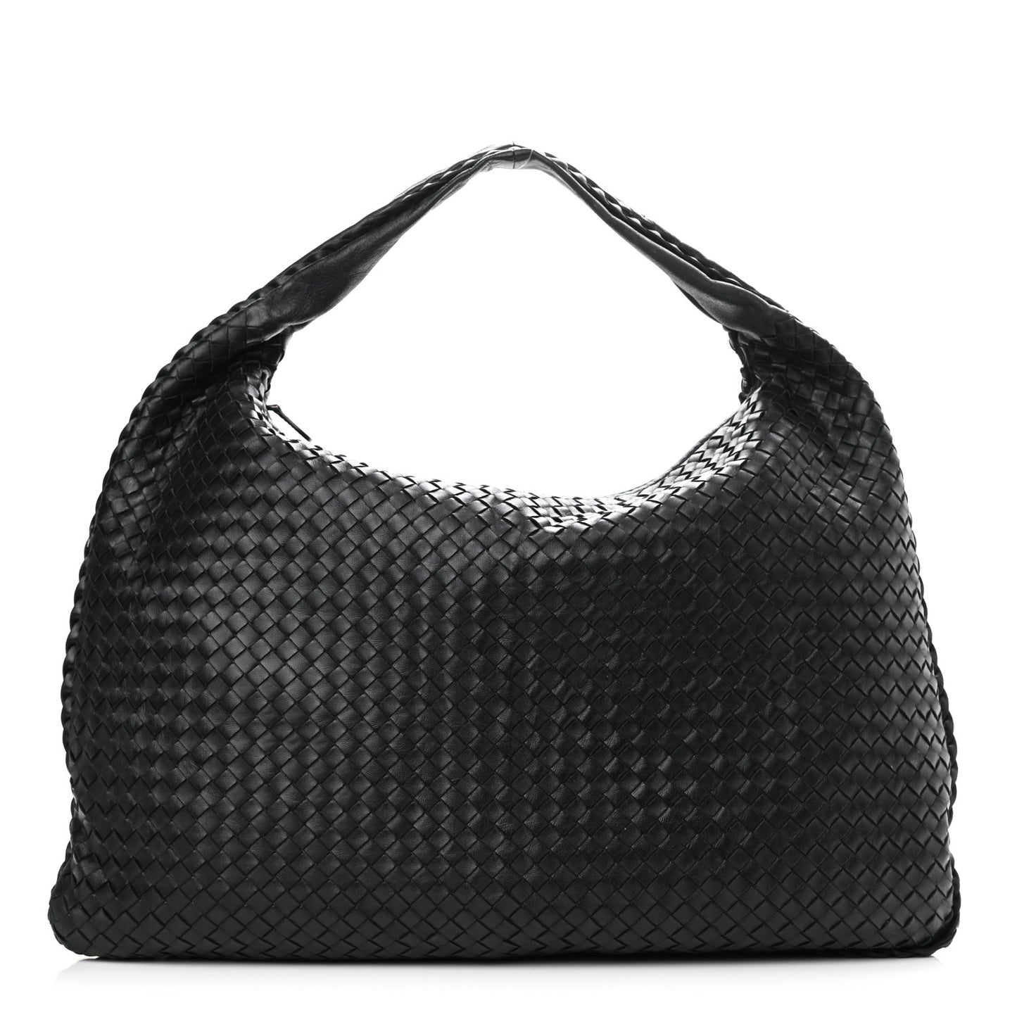Nappa Intrecciato Maxi Veneta Hobo Black