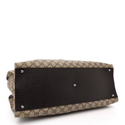 Gucci GG Plus Monogram tote dark brown
Piston Lock Tote Dark Brown 4 of 14