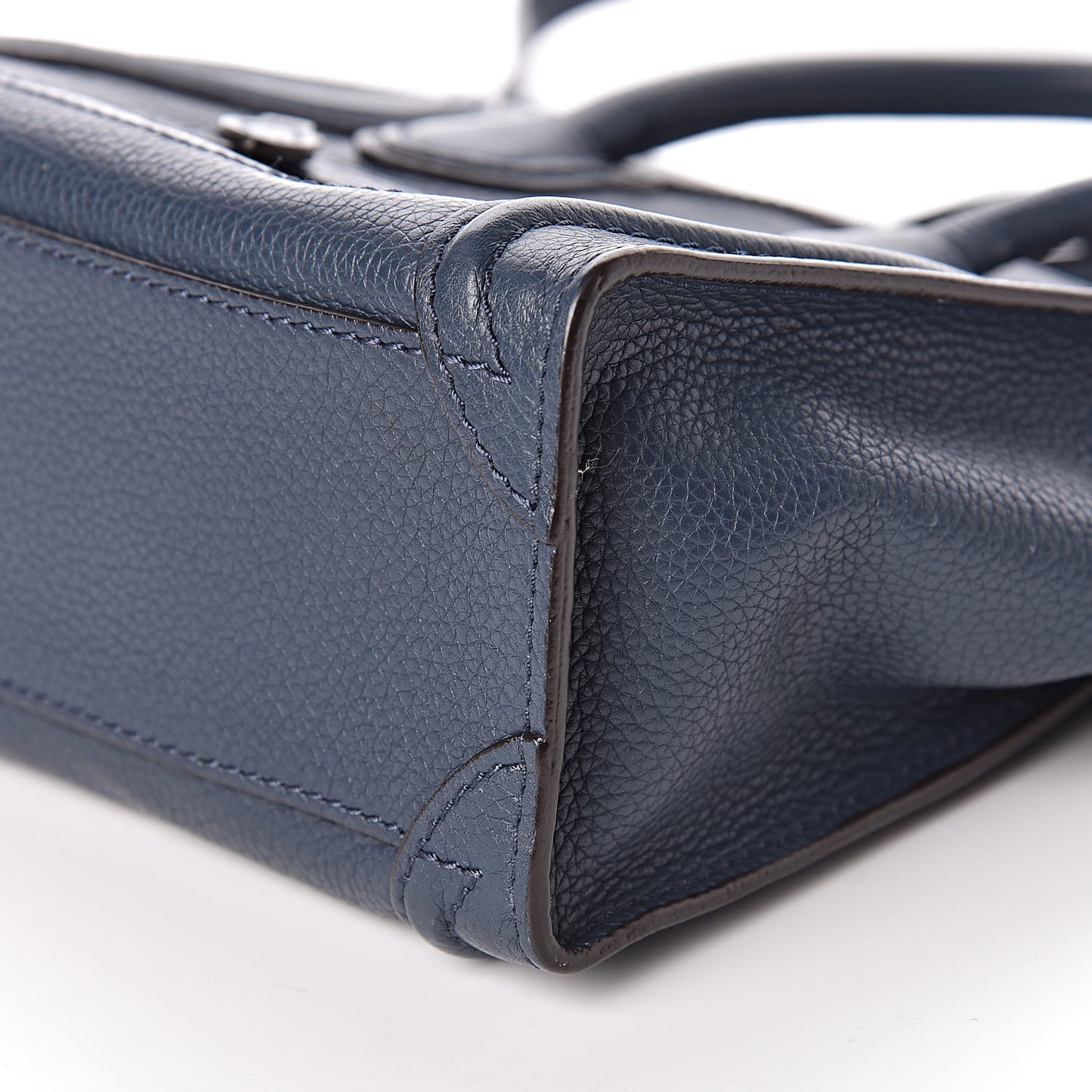 Drummed Calfskin Nano Luggage Orage