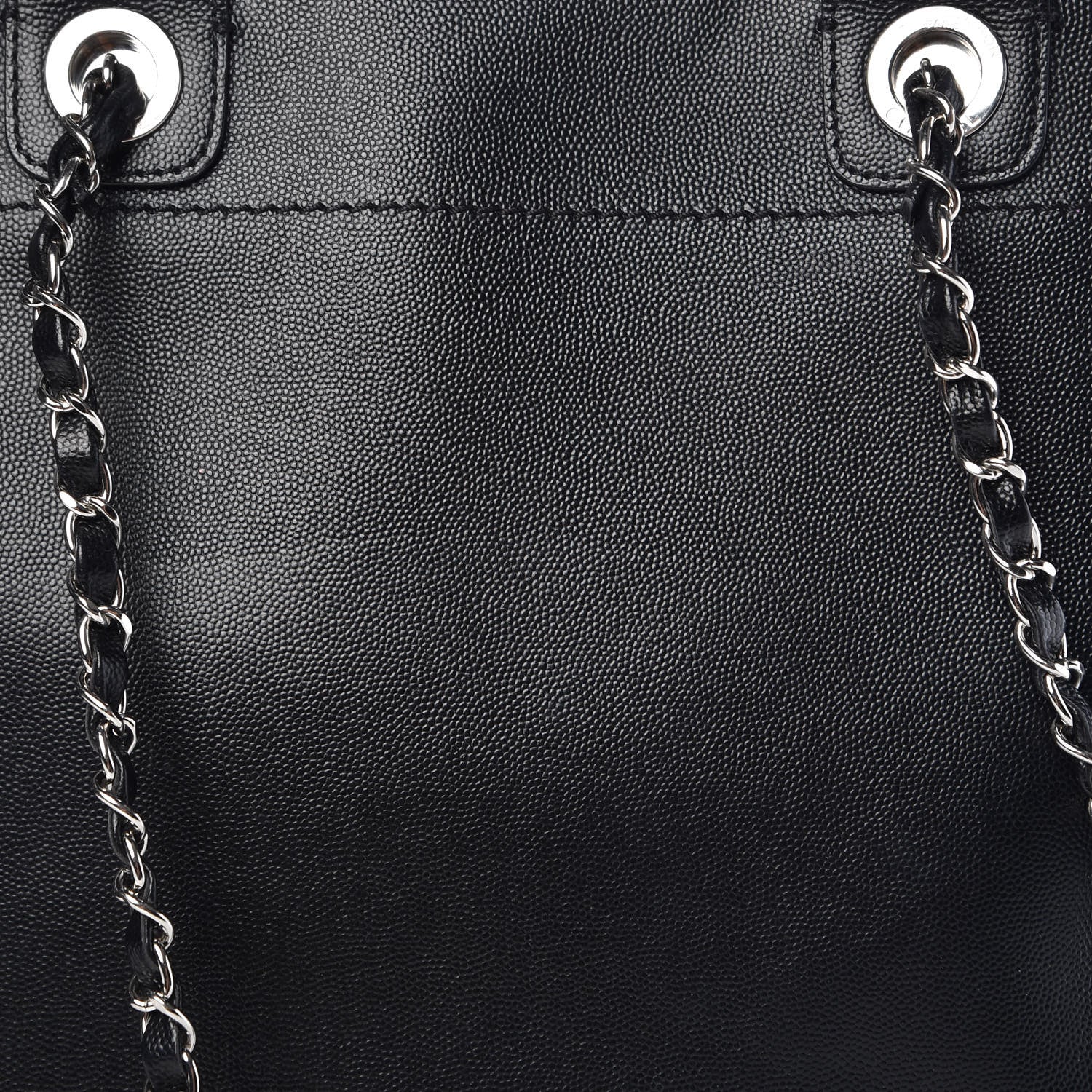 Chanel Caviar Medium Studded Deauville Tote Black 12 of 20