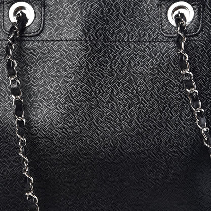 Chanel Caviar Medium Studded Deauville Tote Black 12 of 20