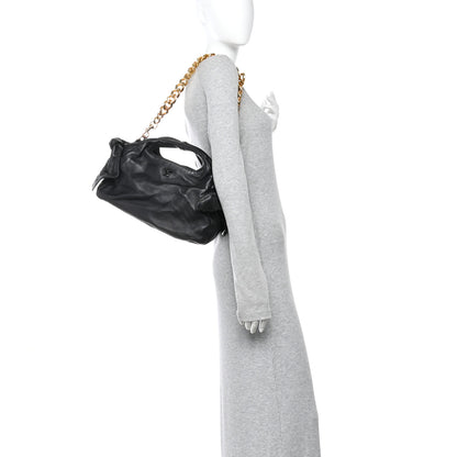 Versace Nappa Medusa Chain Shoulder Bag Black 2 of 9