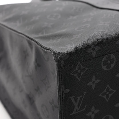 Louis Vuitton Monogram Eclipse Cabas Zippe GM Black 9 of 10