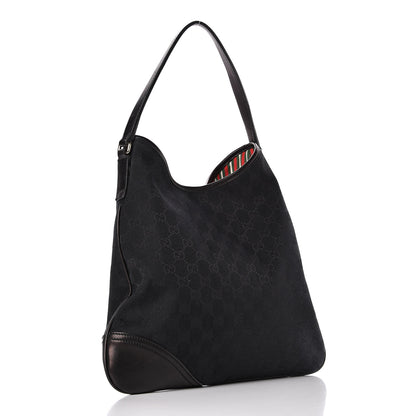 Gucci Monogram Medium New Britt Hobo Black 3 of 13