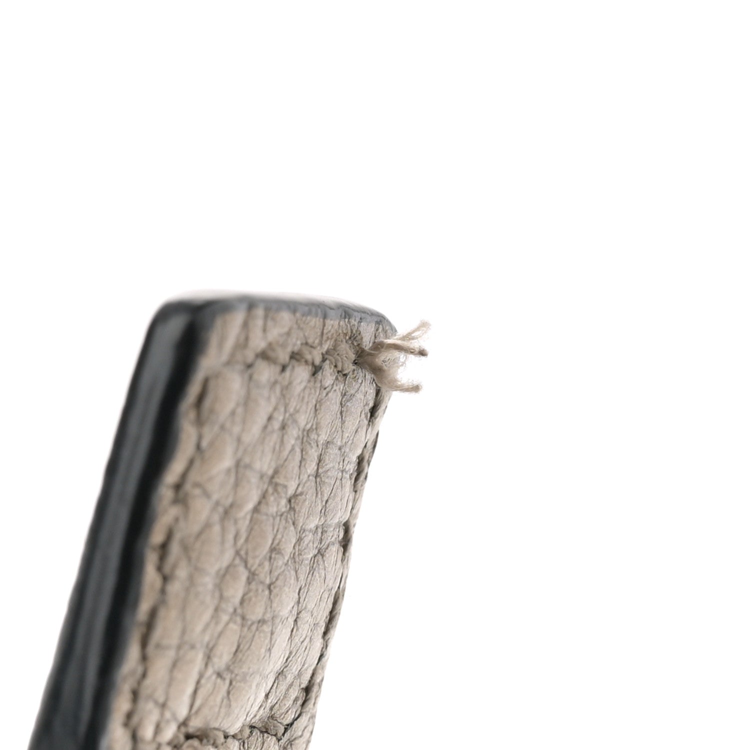 Salvatore Ferragamo Metallic Hammered Calfskin Double Handle Small Amy Tote Graphite 12 of 13