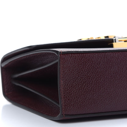Gucci Grainy Calfskin Small Zumi Shoulder Bag Vintage Bordeaux 8 of 9