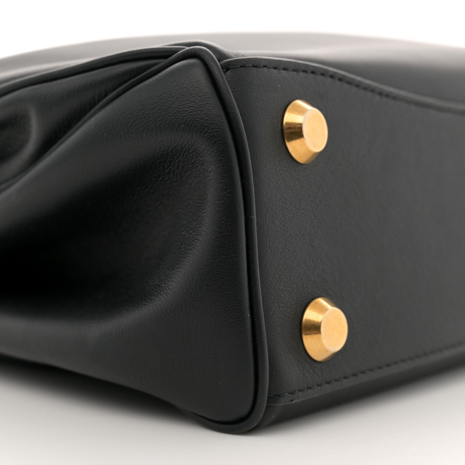 Balenciaga Natural Smooth Calfskin Small Rodeo Top Handle Handbag Black 8 of 11