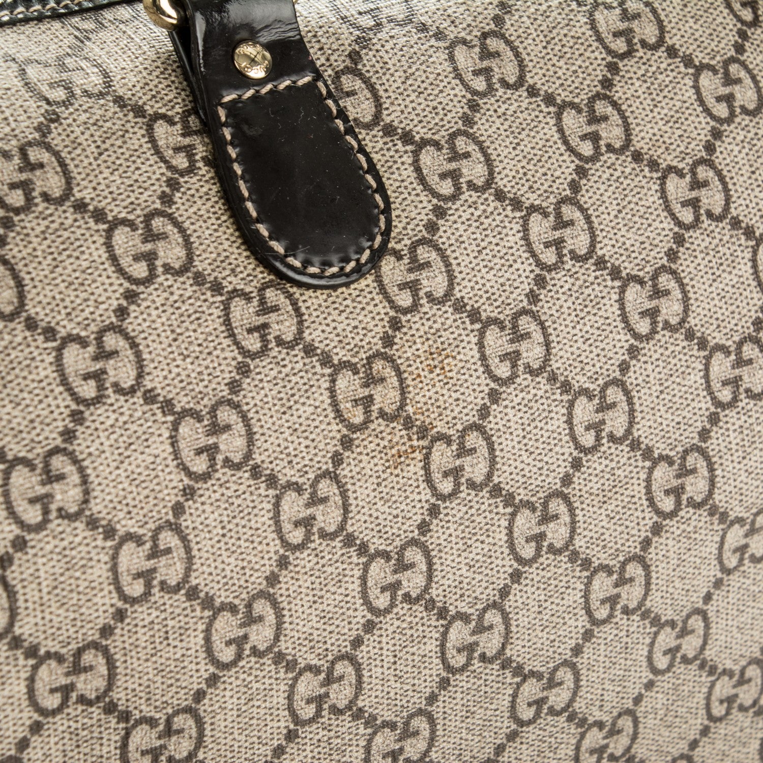 Gucci GG Plus Monogram Tattoo Heart Medium Joy Boston Dark Brown 4 of 8