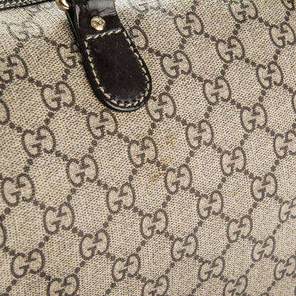 Gucci GG Plus Monogram Tattoo Heart Medium Joy Boston Dark Brown 4 of 8