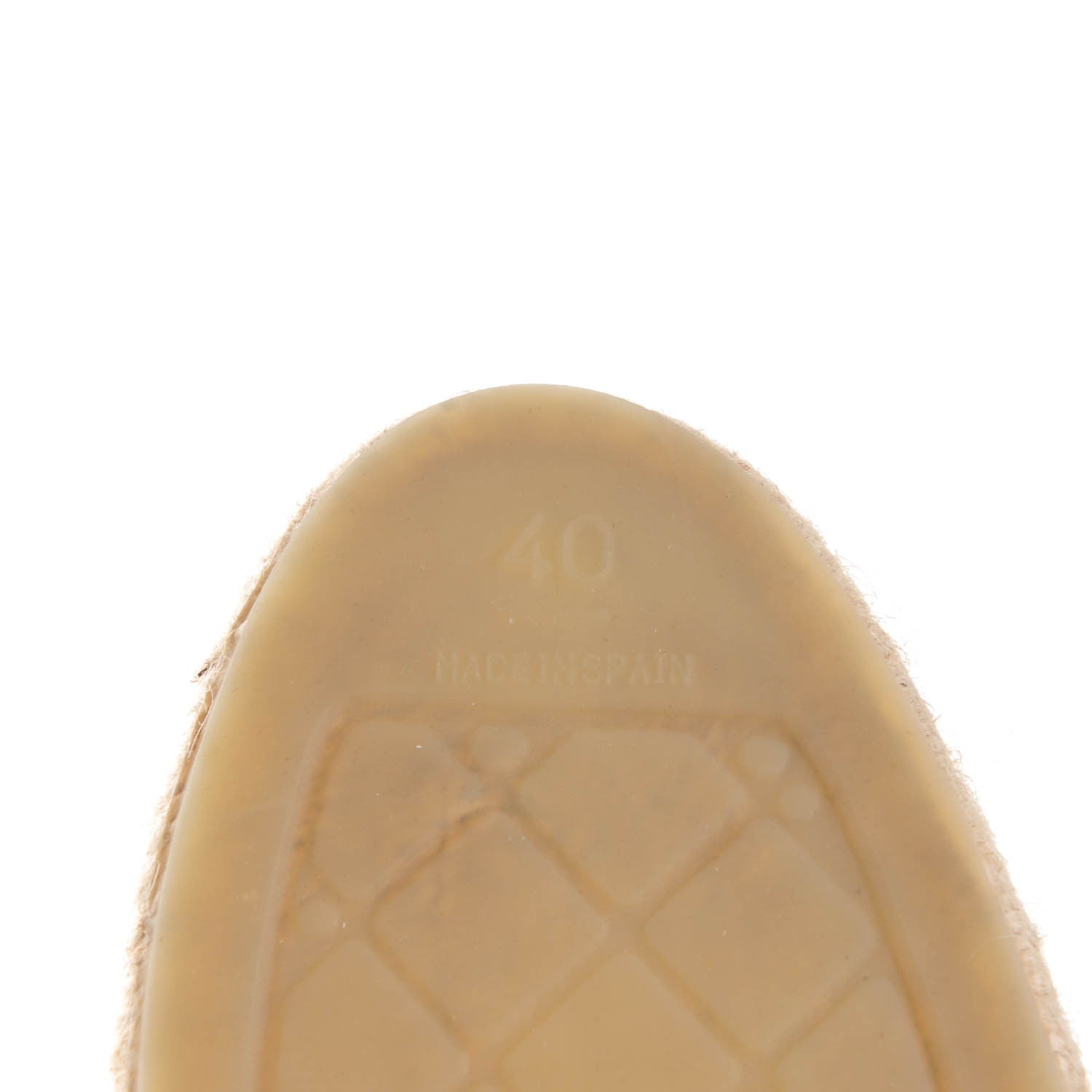 Chanel Lambskin CC Espadrilles 40 Beige Black 7 of 9