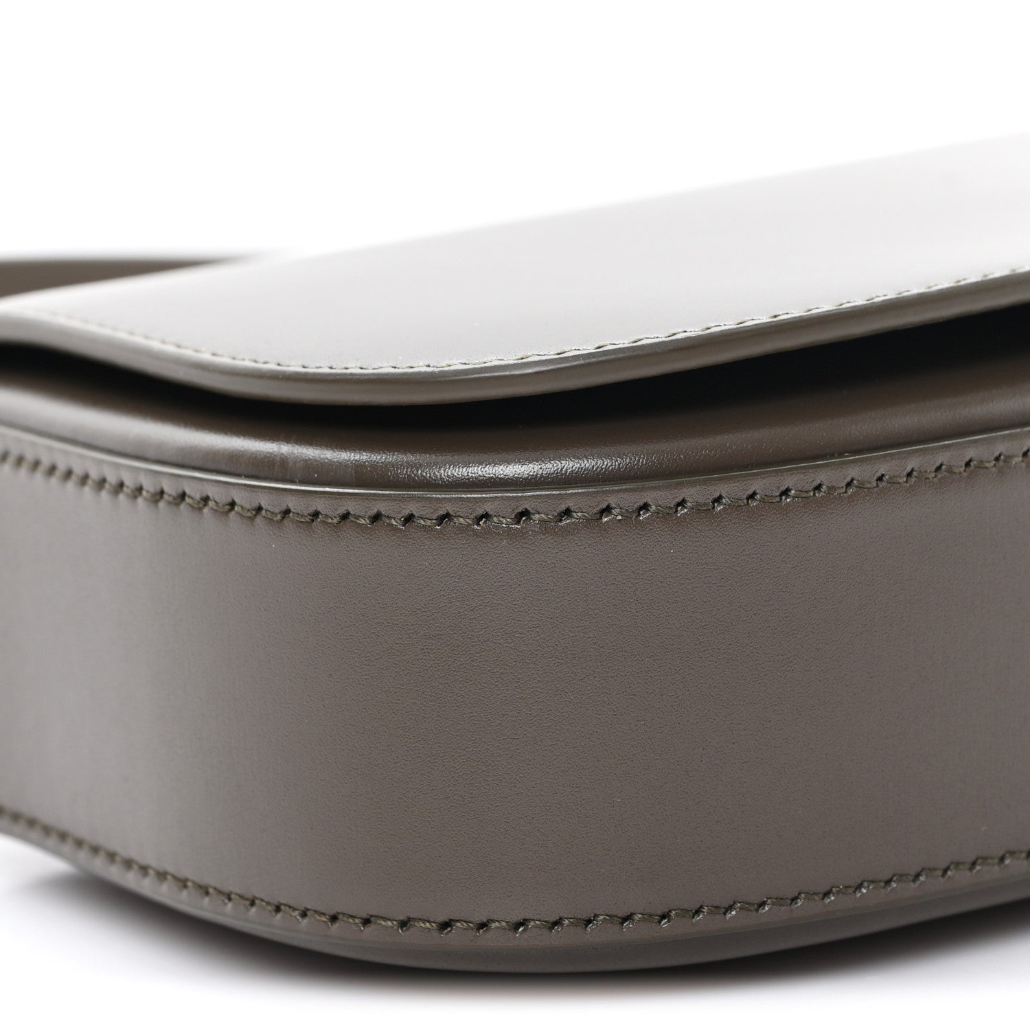 Saint Laurent Box Calfskin Mini Voltaire Shoulder Bag  Deep Musk 10 of 11