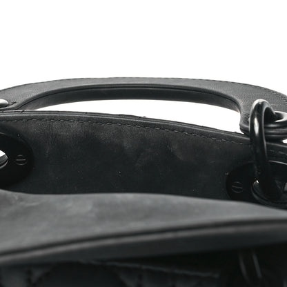 Christian Dior Ultra Matte Calfskin Cannage Mini Lady Dior Black 12 of 12