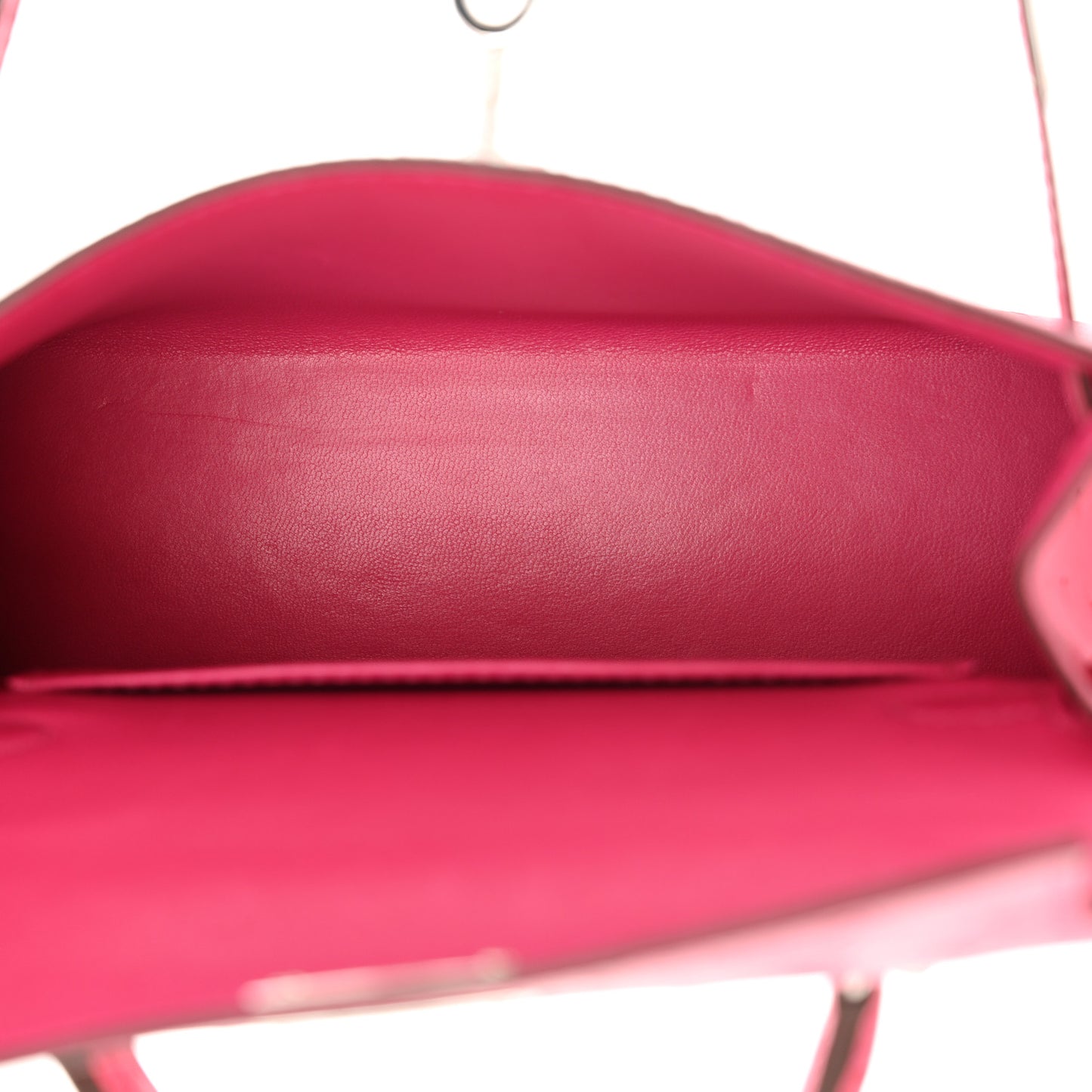 Ostrich Kelly Sellier Mini 20 Rose Tyrien