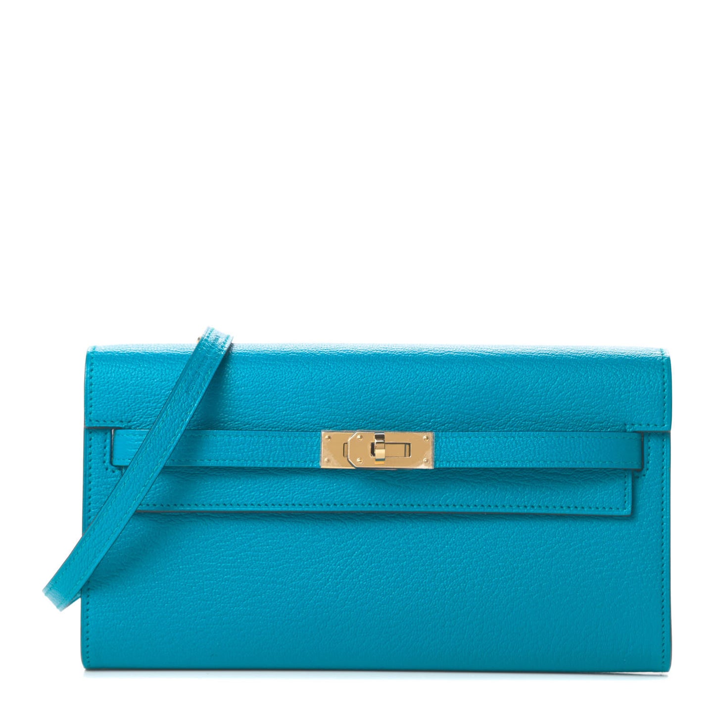 Chevre Mysore Kelly Wallet To Go Bleu Zanzibar