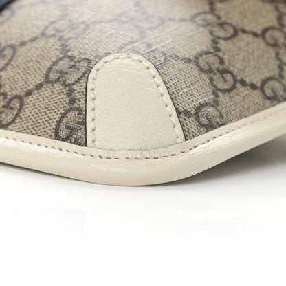 Gucci GG Supreme Monogram Web Small Ophidia Belt Bag 100 40 Brown White 10 of 11