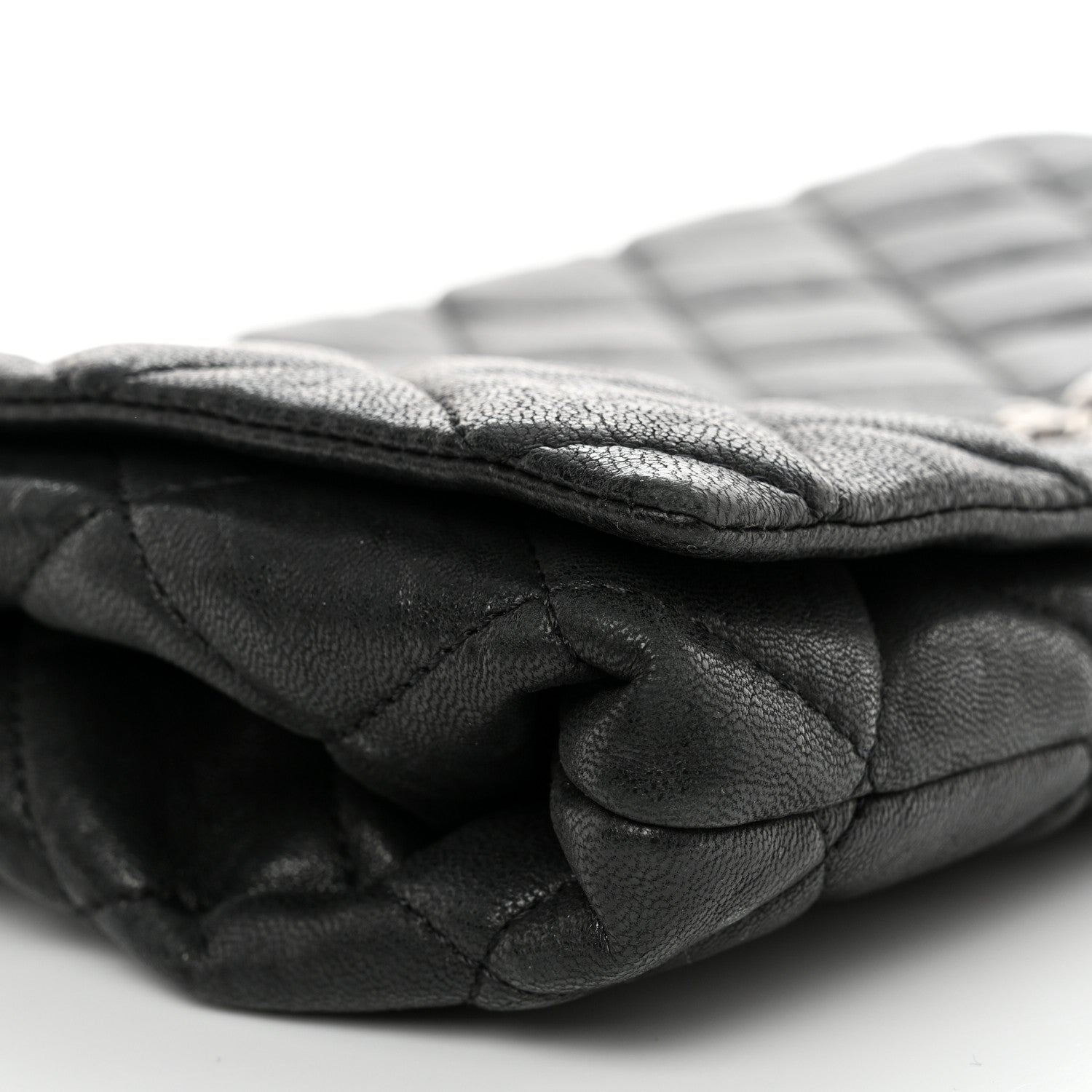 Chanel Lambskin Quilted Medium Leo Lion Flap Clutch Black 7 of 11