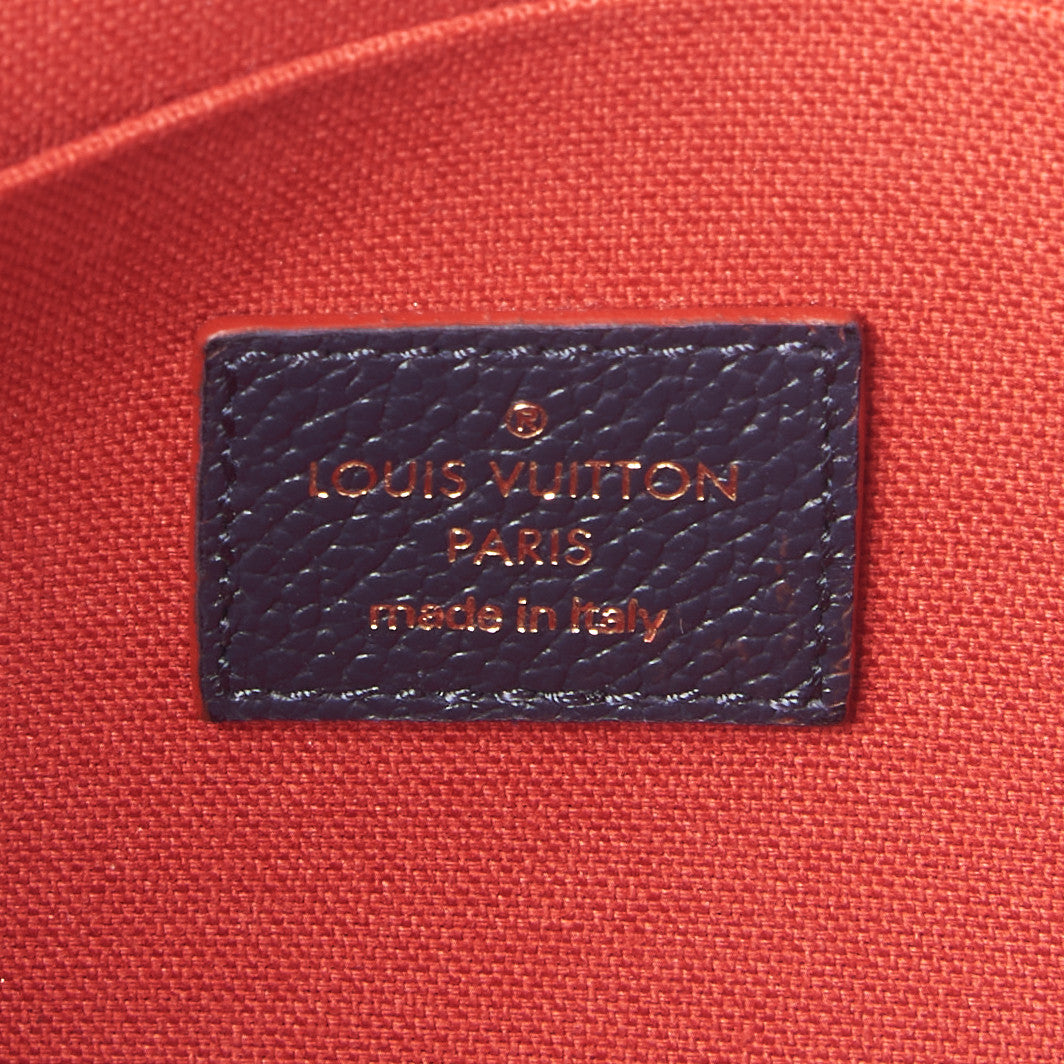 Empreinte Pochette Felicie Chain Wallet Marine Rouge