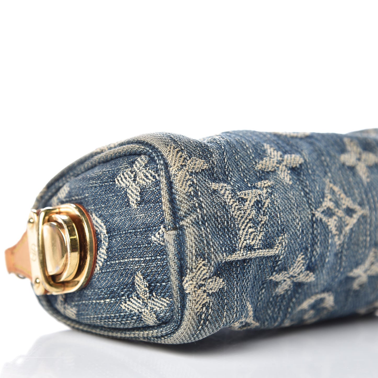 Monogram Denim Pochette Speedy PM Key Holder Blue