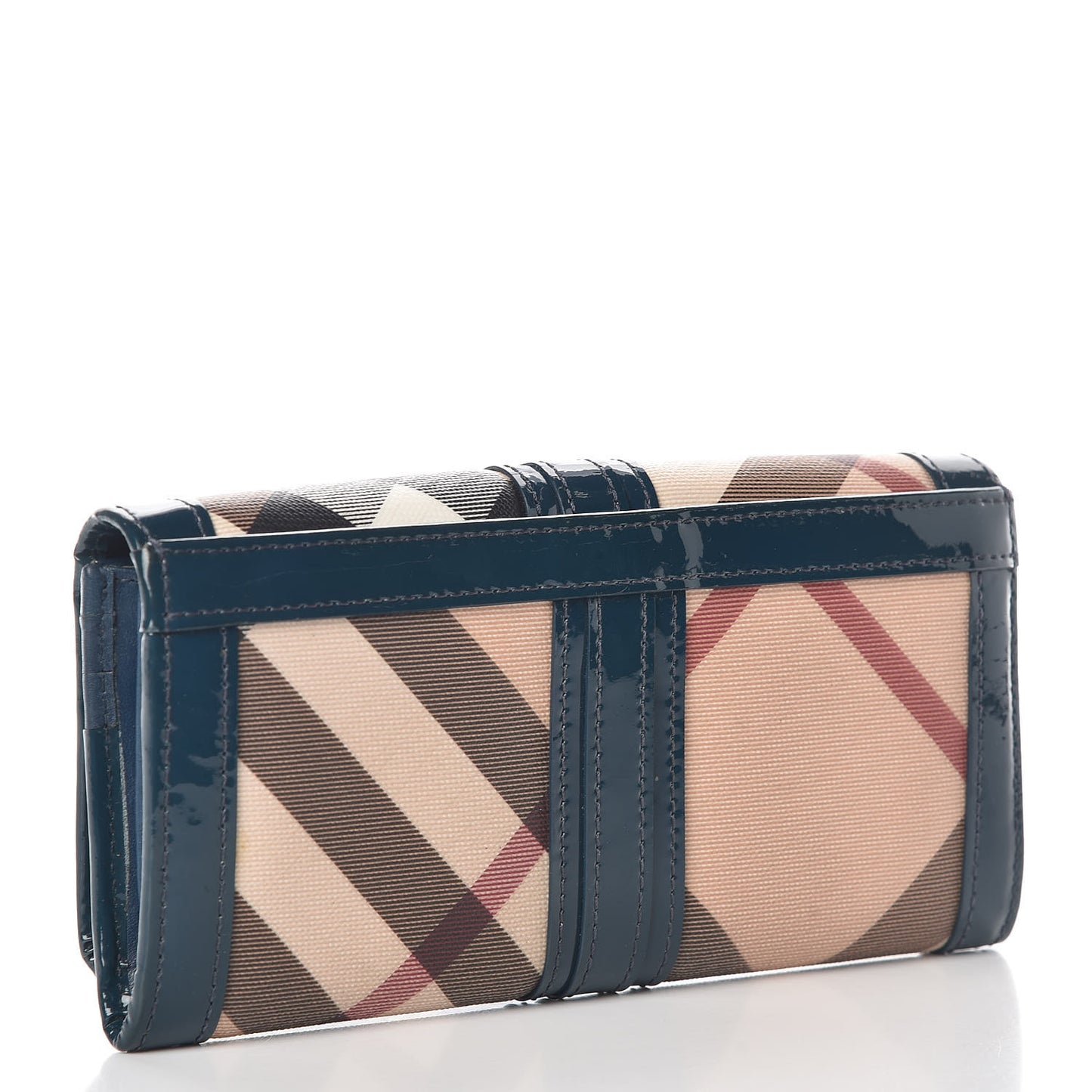 Nova Check Penrose Continental Wallet Blue