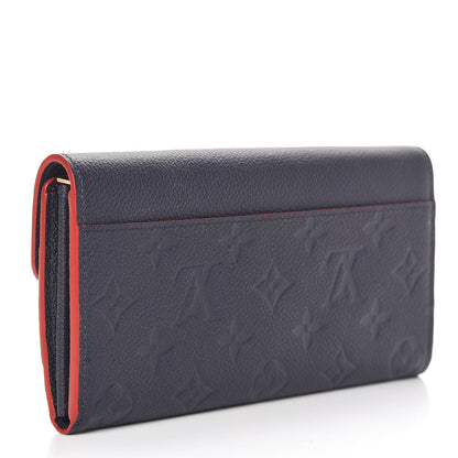 Louis Vuitton Empreinte Sarah Wallet NM Marine Rouge 3 of 9