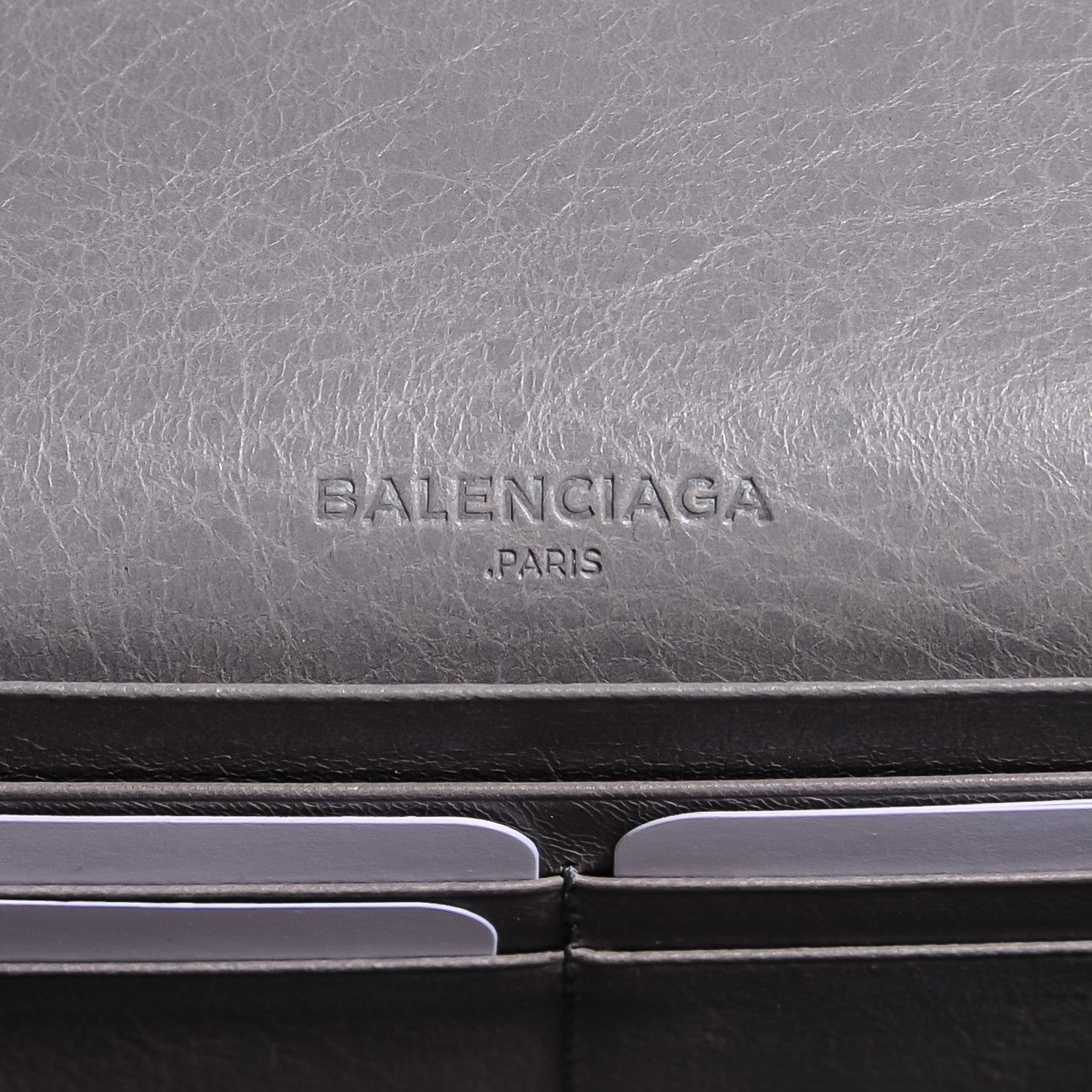 Balenciaga Agneau Giant 12 Gold Hardware Money Wallet Gris Pyrite 6 of 9