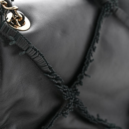 Chanel Lambskin Fringe Single Flap Black 11 of 14