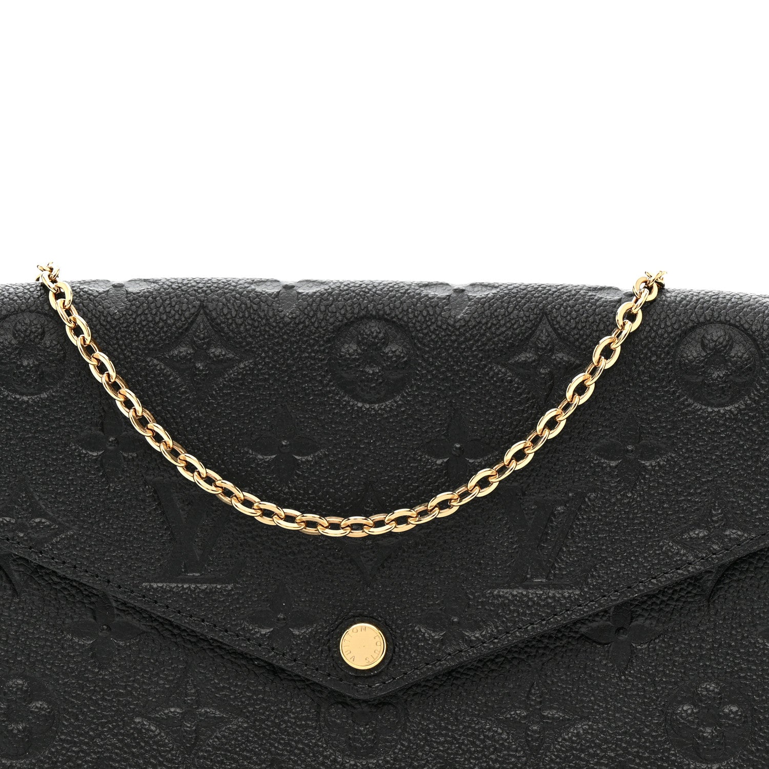 Louis Vuitton Empreinte Pochette Felicie Chain Wallet Black 8 of 14