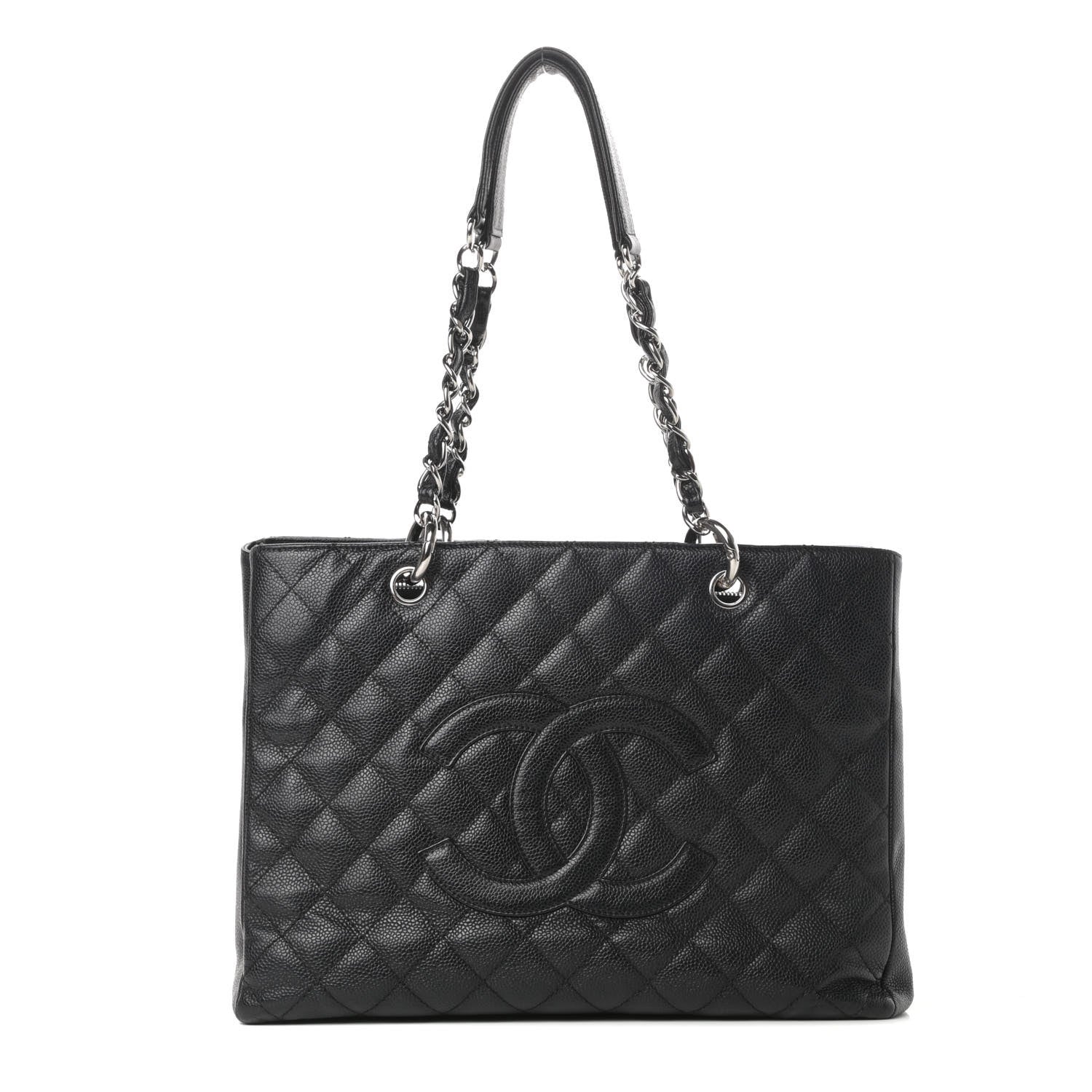 Chanel Caviar Quilted Grand Shopping Tote GST Black 1 of 15