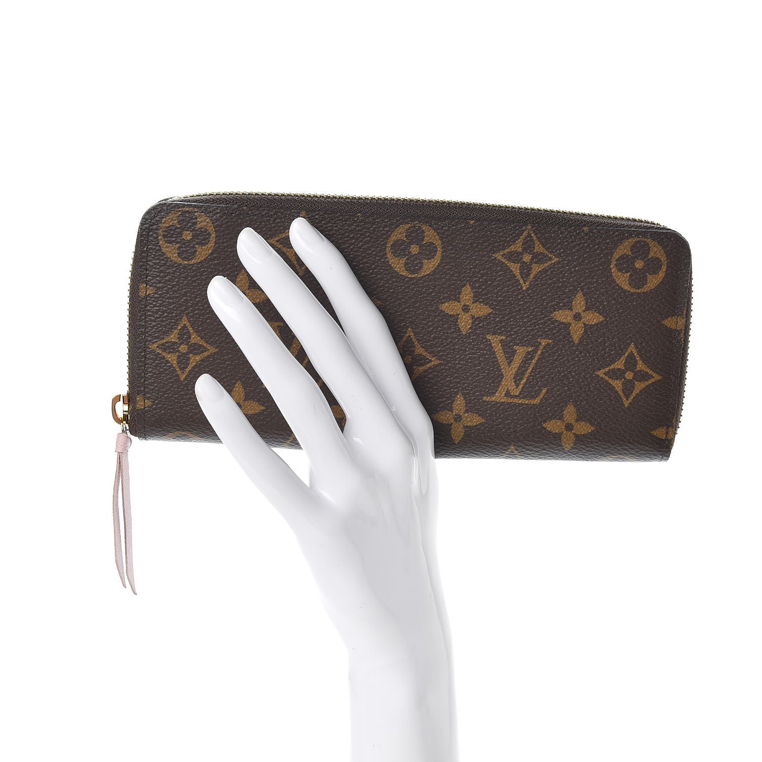 Louis Vuitton Monogram Clemence Wallet Rose Ballerine 2 of 10