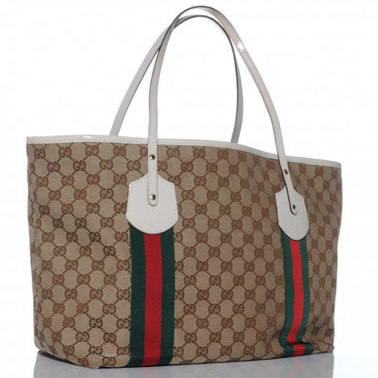 Gucci Monogram Web Large Jolie Tote White 3 of 7