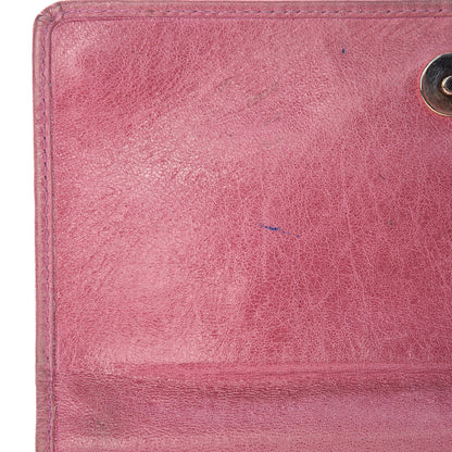 Balenciaga Agneau Giant 12 Gold Hardware Money Wallet Pink 15 of 18