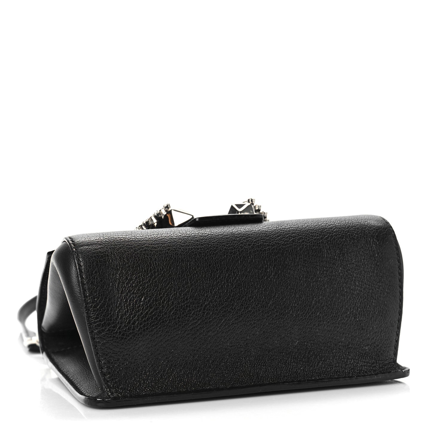 Calfskin Mini Madeline Top Handle Satchel Black