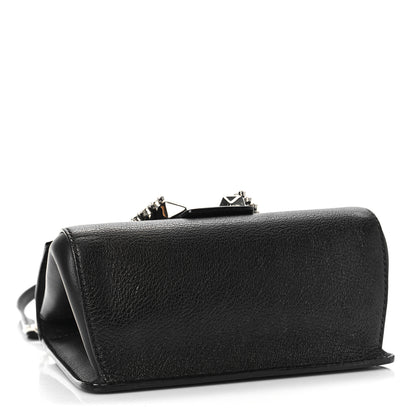 Jimmy Choo Calfskin Mini Madeline Top Handle Satchel Black 4 of 9