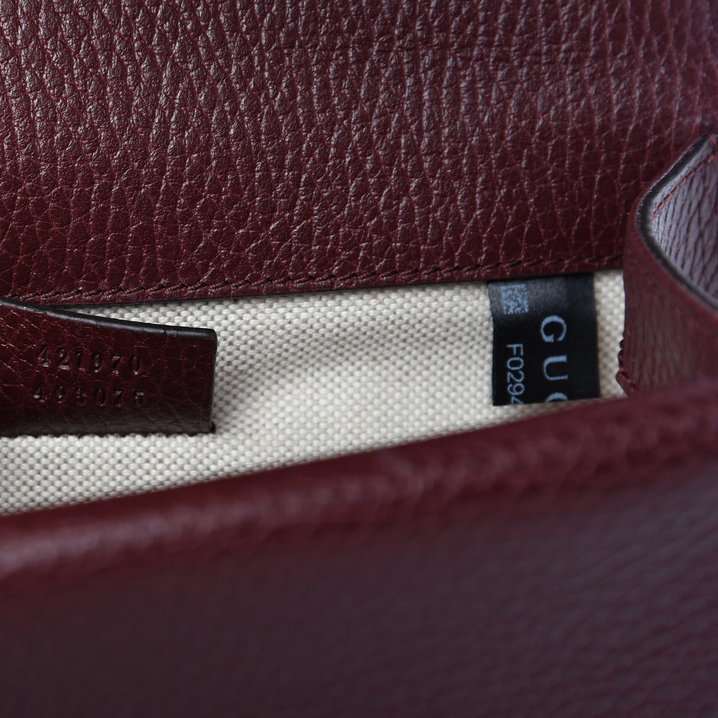 Dollar Calfskin Crystal Mini Dionysus Shoulder Bag Vintage Bordeaux