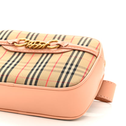 Burberry Smooth Calfskin 1983 Knight Check Link Bum Bag Pale Orchid 9 of 9