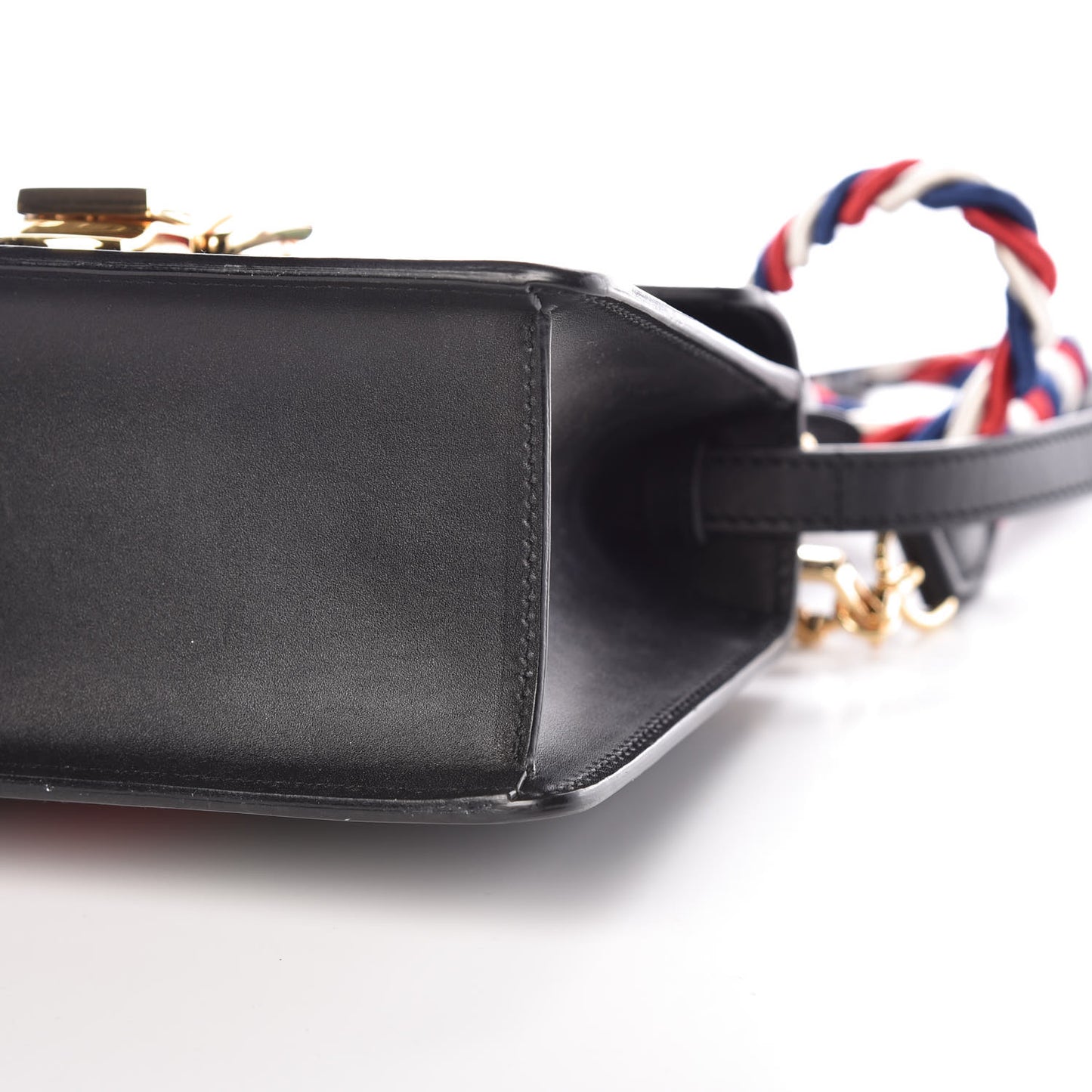 Calfskin Mini Sylvie Top Handle Bag Black