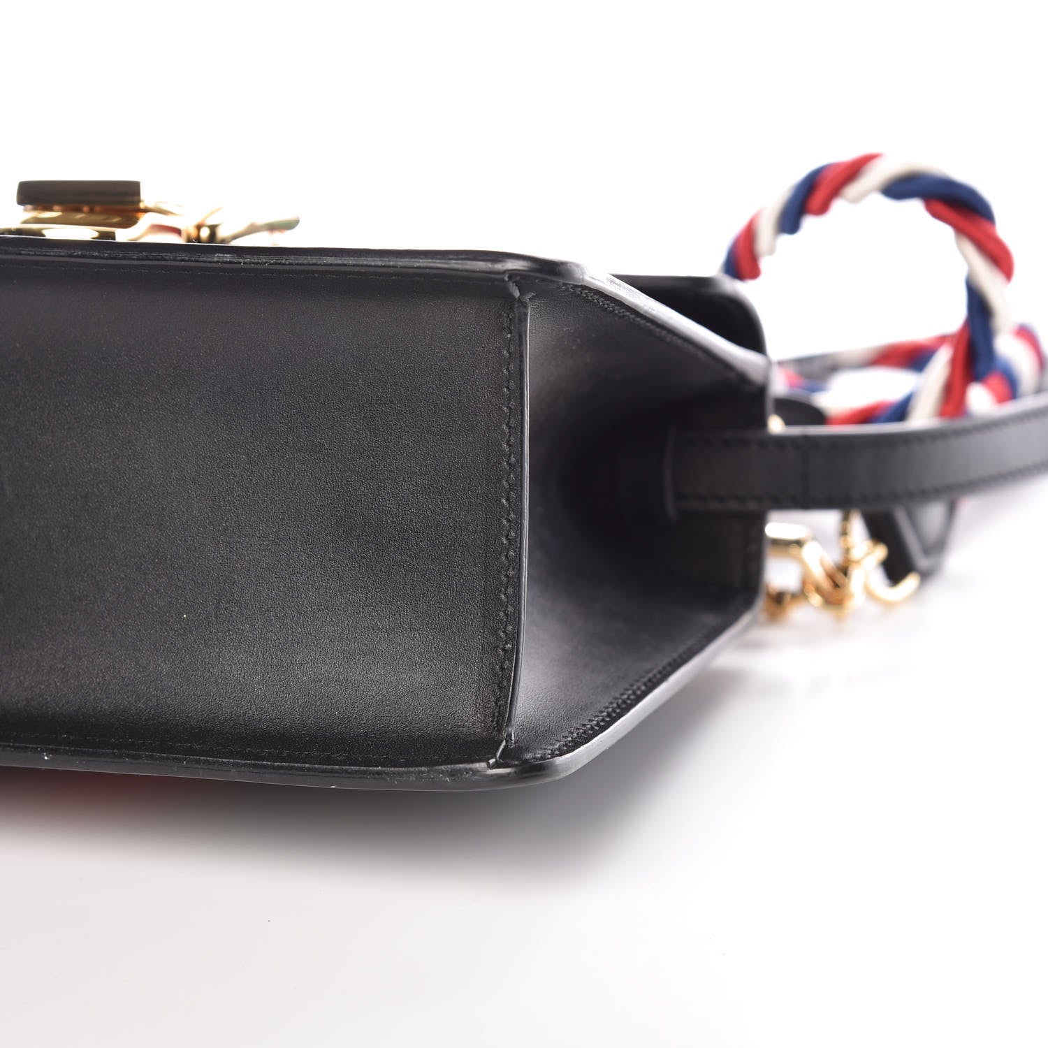 Gucci Calfskin Mini Sylvie Top Handle Bag Black 7 of 16