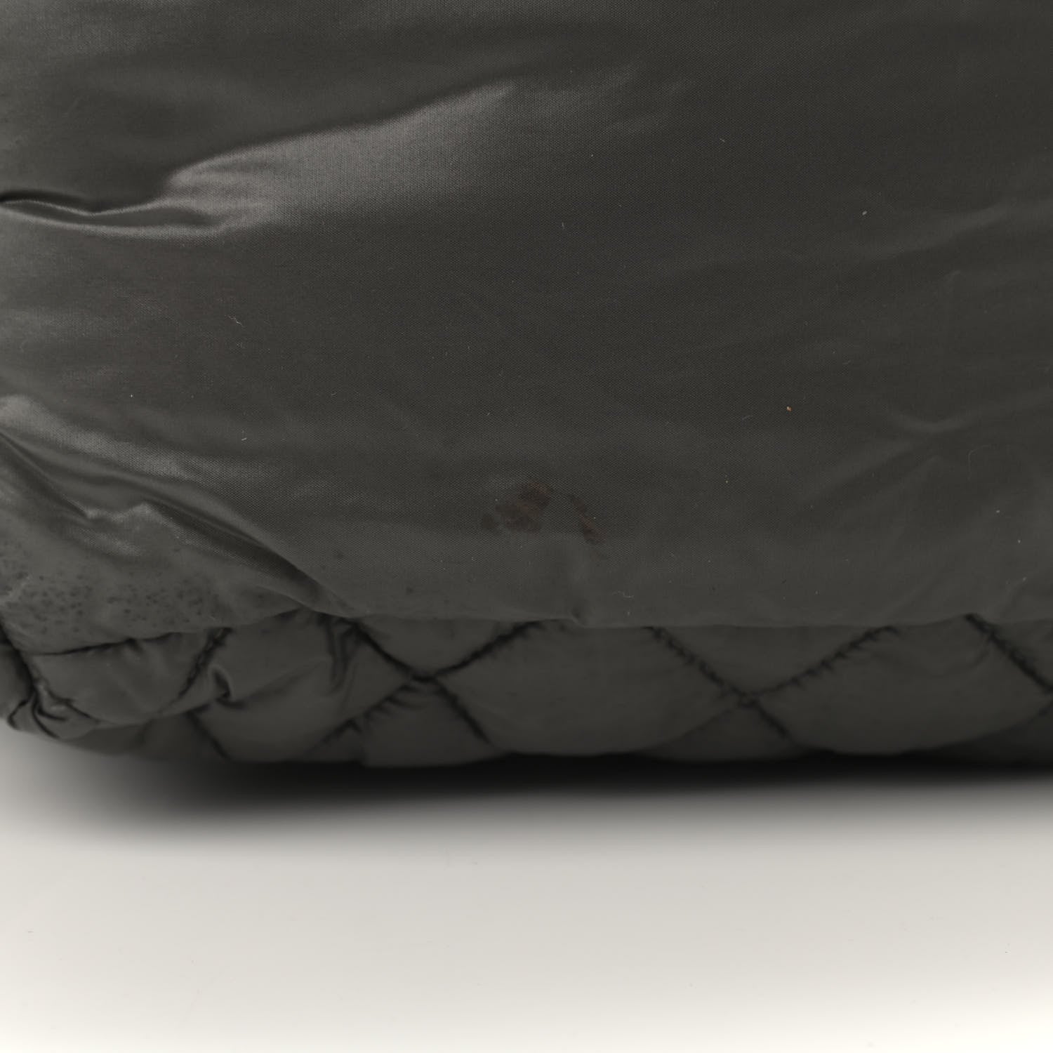 Chanel Nylon Quilted Small Coco Cocoon Reversible Tote Grey 8 of 8