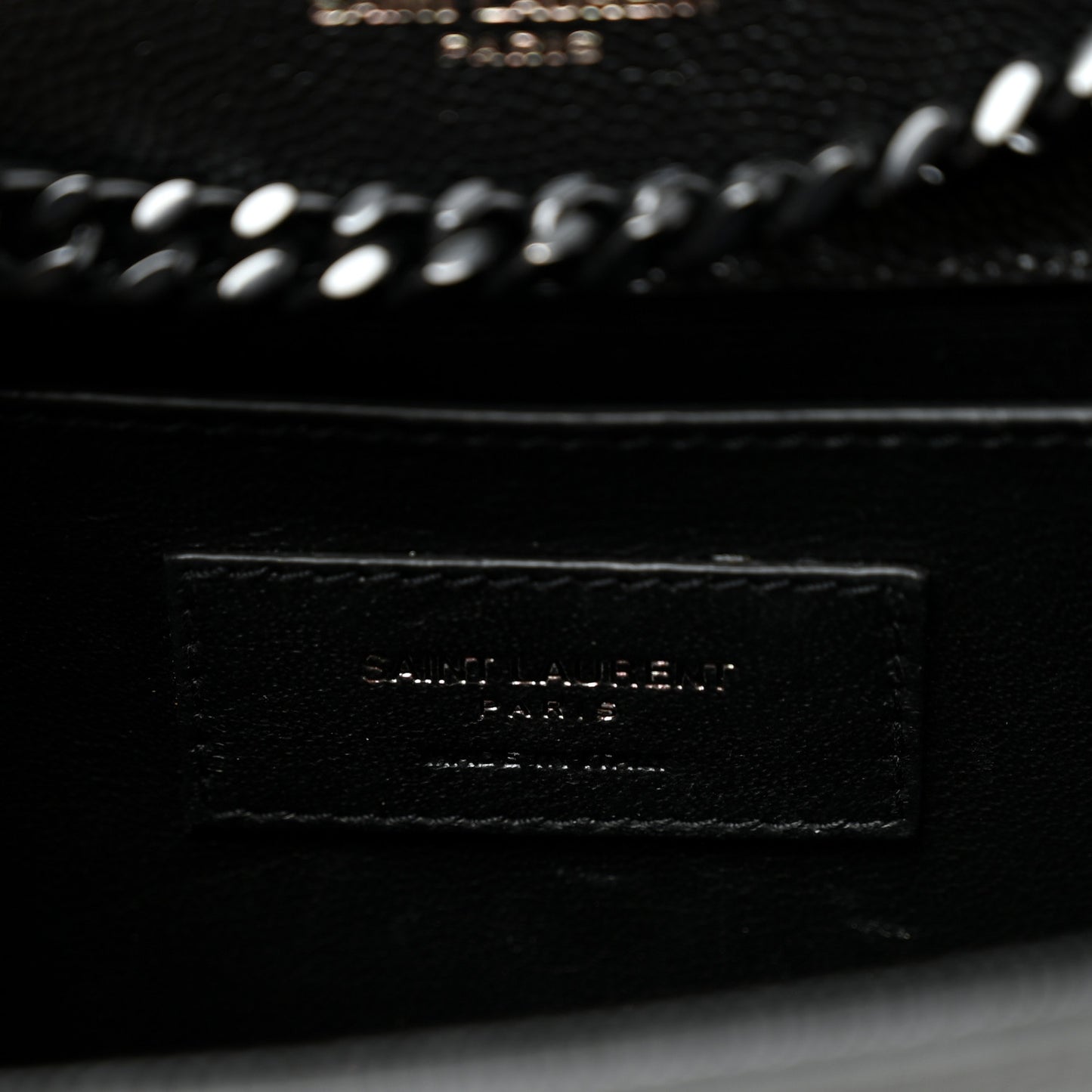 Grain De Poudre Small Monogram Monochrome Kate Satchel Black