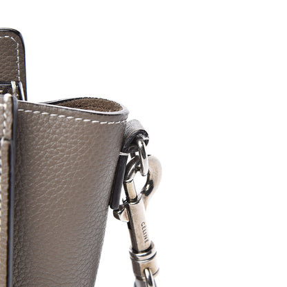 Celine Drummed Calfskin Nano Luggage Souris 10 of 12
