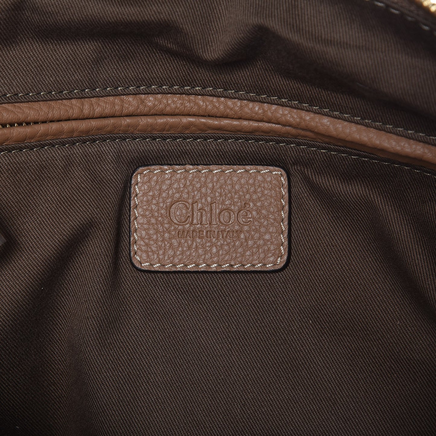 Calfskin Large Marcie Satchel Nut