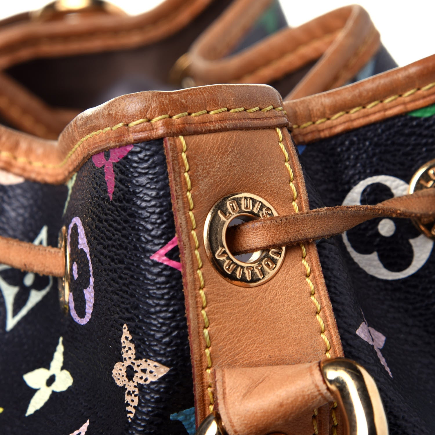 Louis Vuitton Monogram Multicolor Petit Noe Black 13 of 13