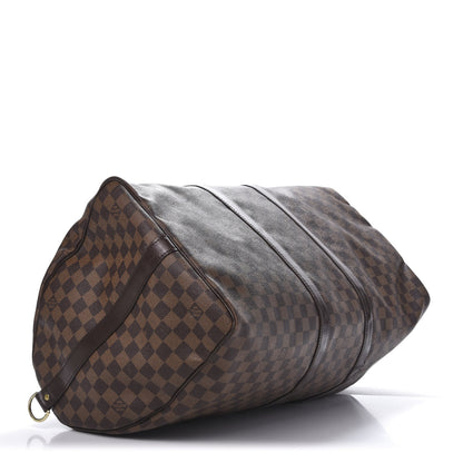 Louis Vuitton Damier Ebene Keepall Bandouliere 55 3 of 12