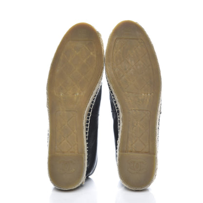 Chanel Lambskin CC Espadrilles 41 Black 6 of 12