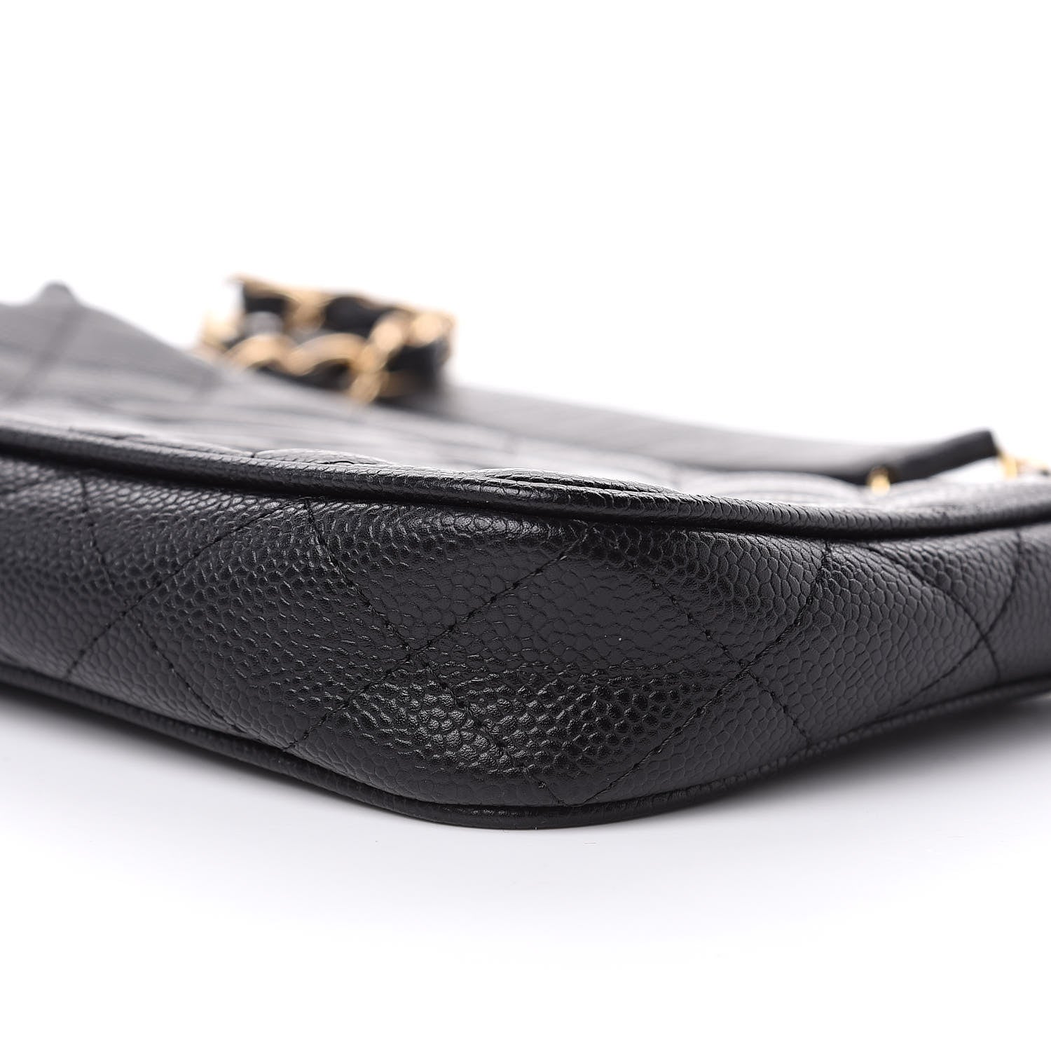 Chanel Caviar Quilted CC Shoulder Bag Black 9 of 11