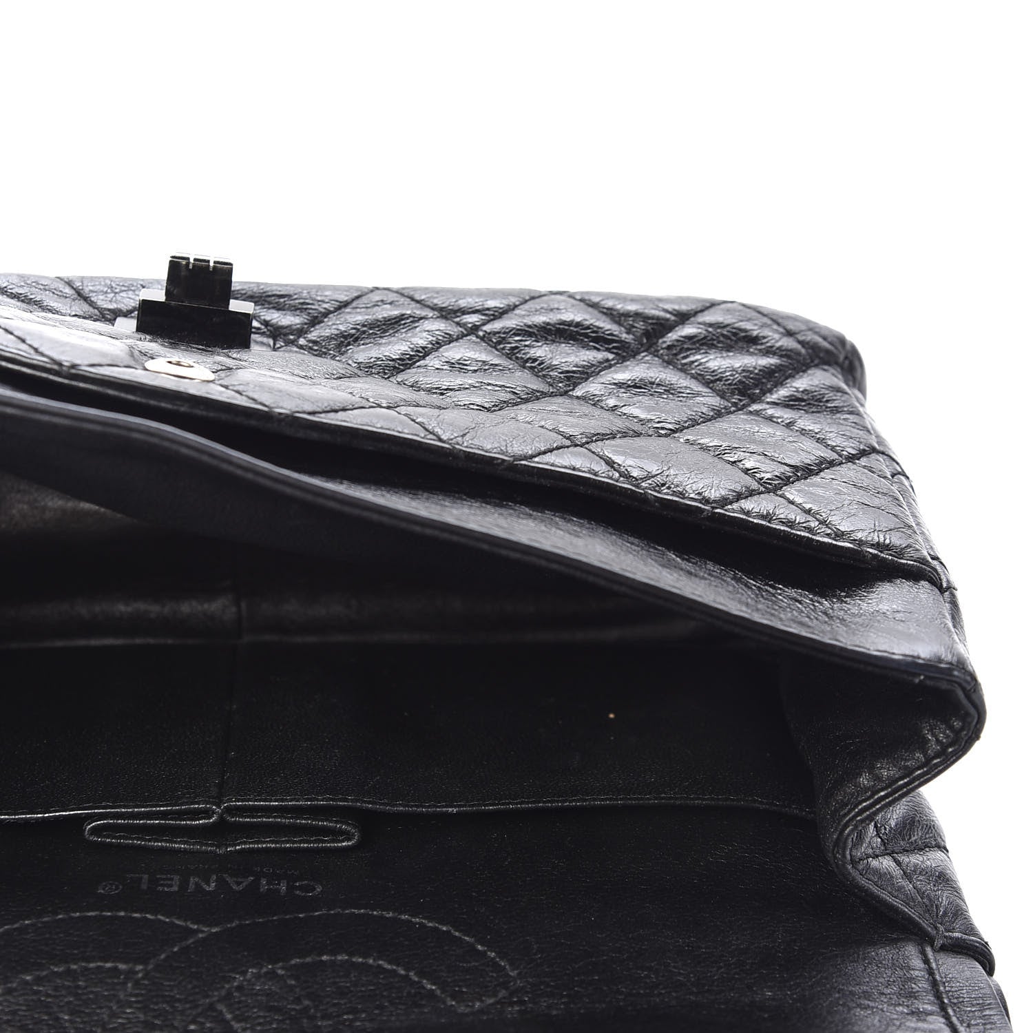 Chanel Aged Calfskin Quilted 2.55 Reissue 226 Flap So Black 4 of 9