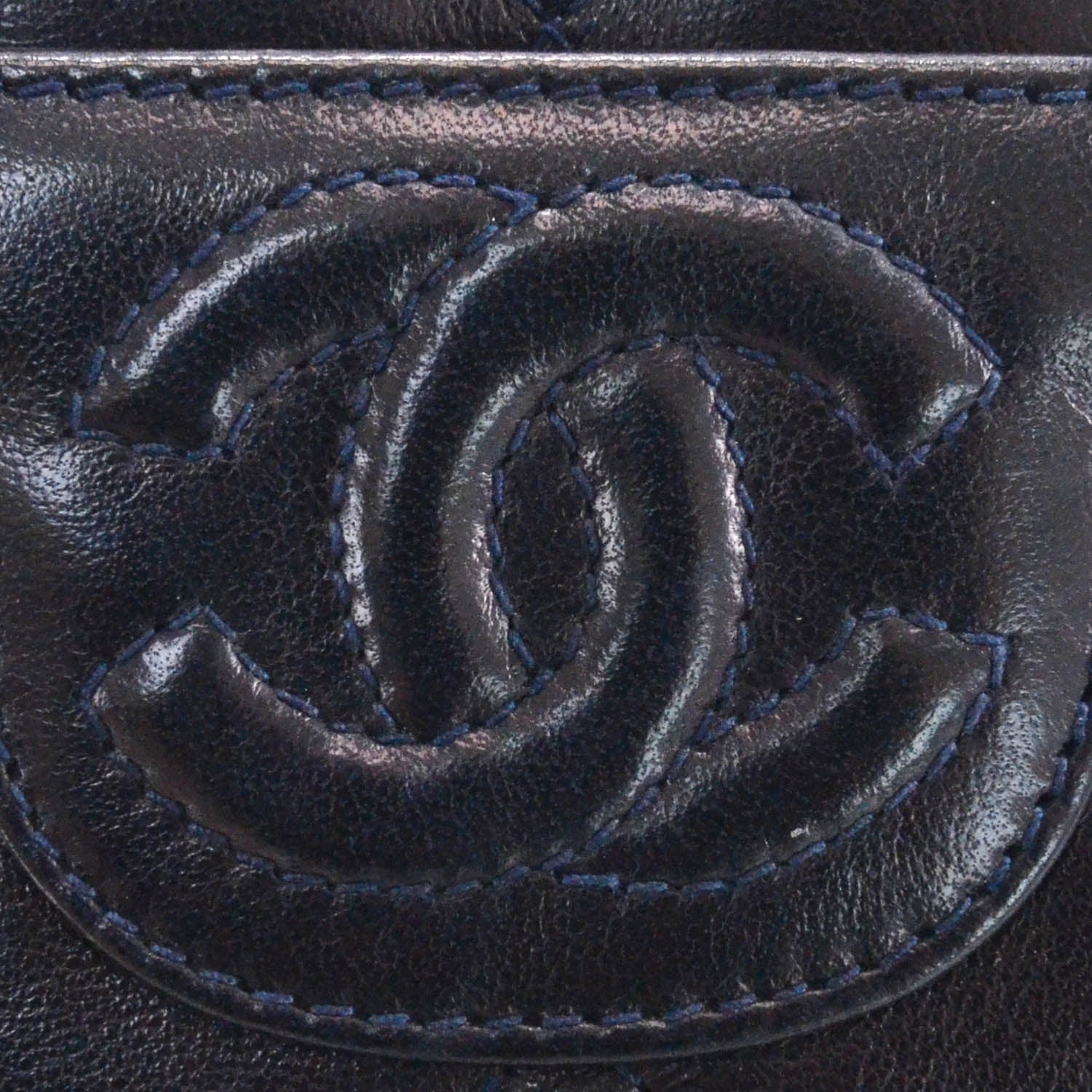 Chanel Lambskin Quilted Tassel Camera Case Navy 5 of 10