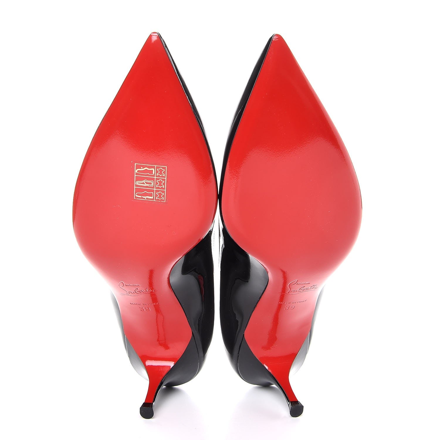 Christian Louboutin Patent Pigalle Follies 55 Pumps 39 Black 5 of 8