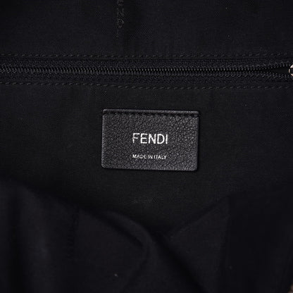 Fendi Nylon Vitello Dolce Goat Fox Fur Crocodile Monster Eyes Mini Backpack Black Sunflower 6 of 8