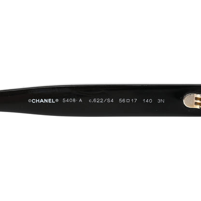 Chanel Acetate Polarized Square Sunglasses 5408-A Black 5 of 12